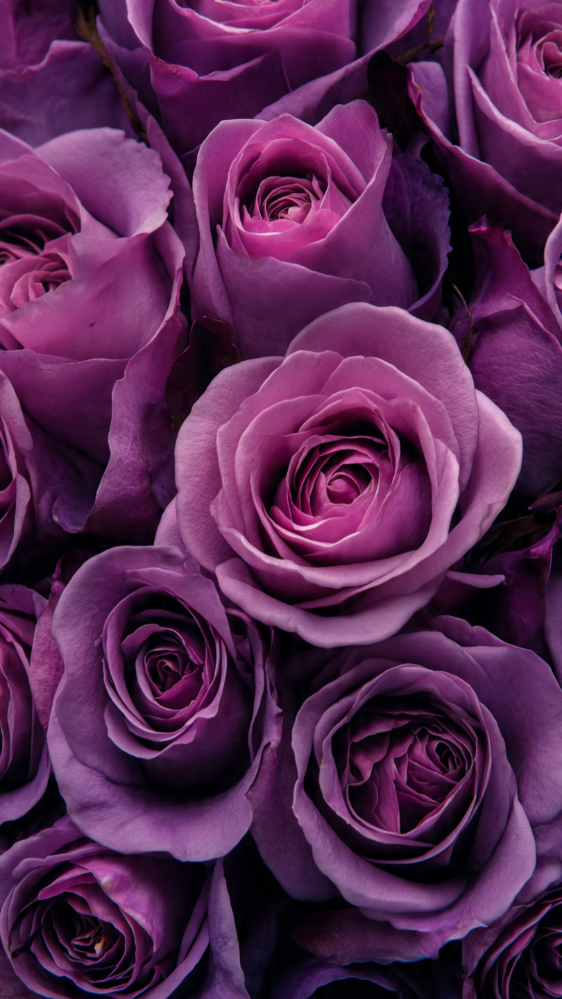 Purple roses background